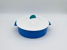 9" Tupperware Microwave Steamer Dish Strainer Rice Vegetable Cooker #3066A Teal