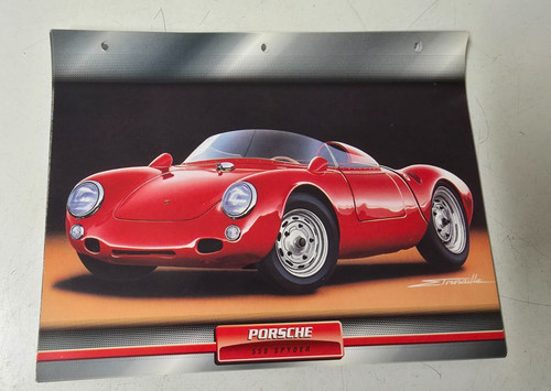 Porsche 550 spyder carte fiche - 550,