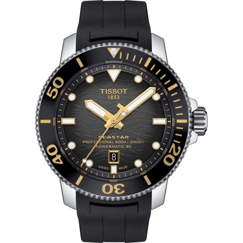 Tissot montre noir analogique - noir,