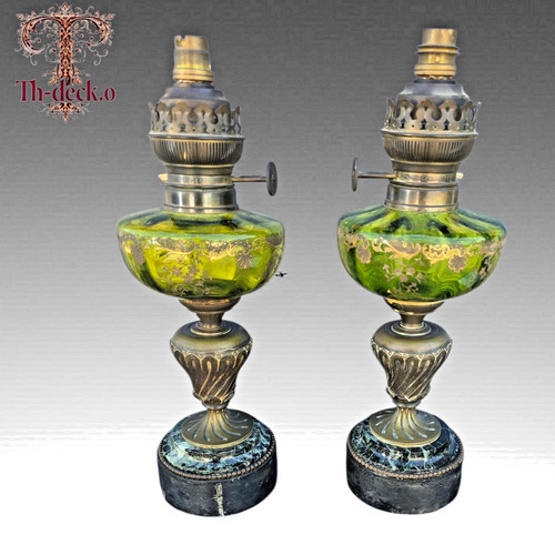 Paire lampes petrole - paire,