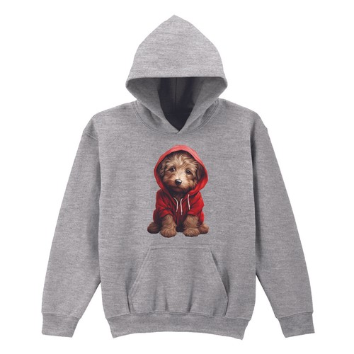 Pull capuche rouge à - à,
