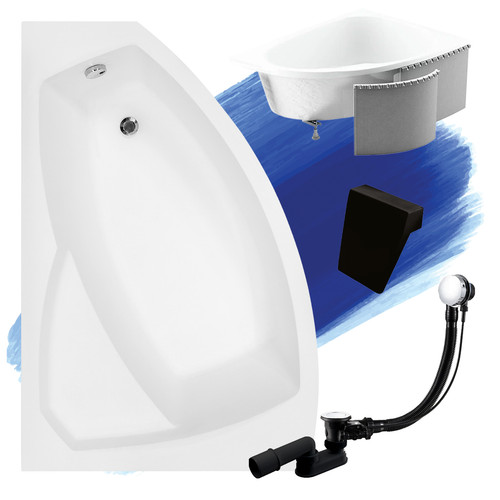 Baignoire bain angle 130x85 - bain, d'angle