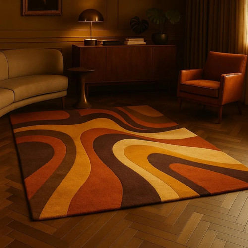 Tapis moderne laine - moderne, en