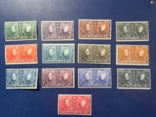 Timbres Belgique Série Complète 7 ème anniv. du timbre Nos221/233 cote 200€