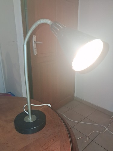 Lampe bureau noir argenté - de, noir/argenté