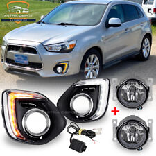 SET LED Daytime DRL Fog Lights for Mitsubishi Outlander Sport ASX 2013 2014 2015