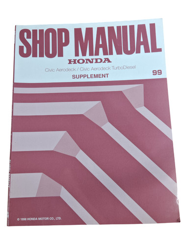Manuel atelier honda - manuel,