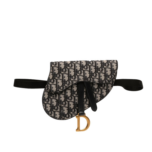 Dior oblique toile saddle - saddle, sac