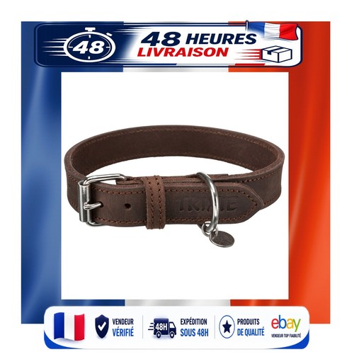 Collier chien trixie - trixie, cuir
