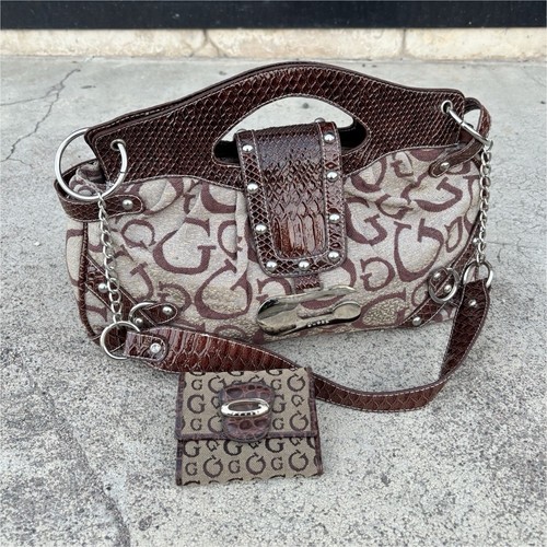 Guess sac main toile logo - guess,
