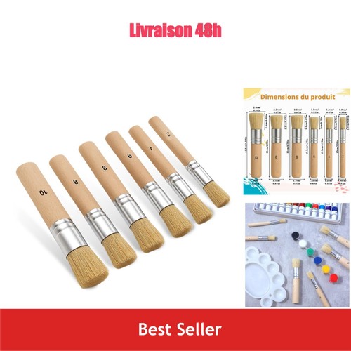 Lot pinceaux ronds - 6,
