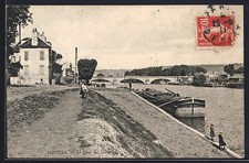 CPA Mantes, Le Quai des