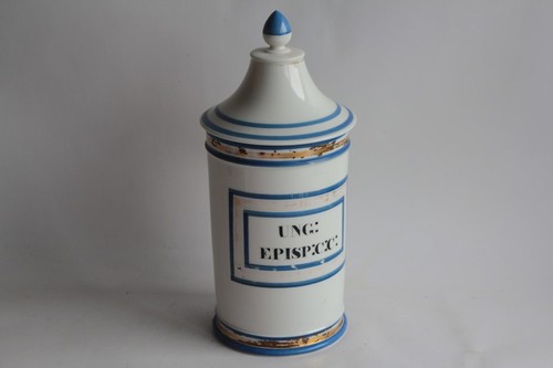 Pot pharmacie porcelaine - pot,