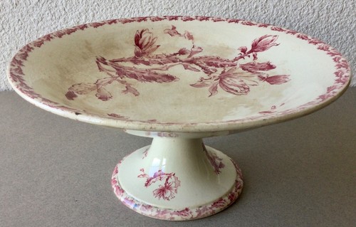 Ancien compotier sur pied - ancien, en