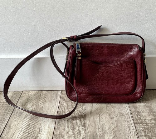 Sac lancel cuir bordeaux à - sac,
