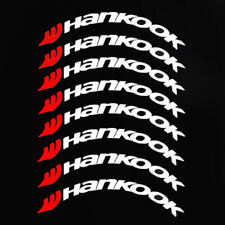 8 Sets HANKOOK Tire Lettering Permanent Sticker For 15"-24" Wheel 1.38" Height