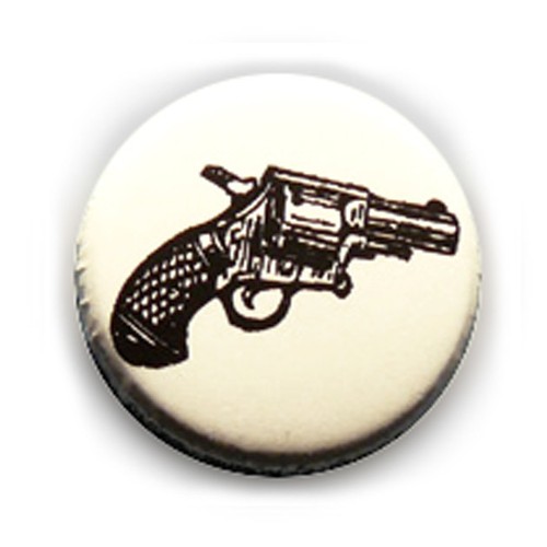 Badge revolver pistolet retro - badge,