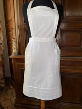 Ancien tablier de bonne / serveuse en coton et petits plis   réfT14