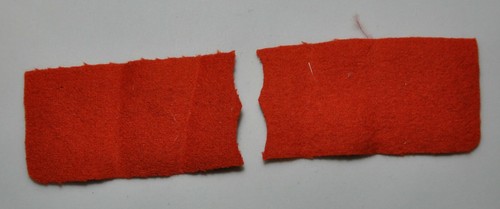 Fabric badge antique - -,