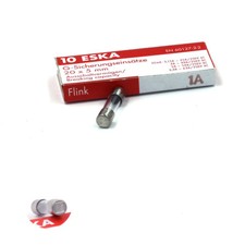 Fusible verre 5x20 - Rapide (F) 1A/250V (10 Fusibles)