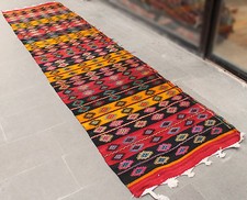 Tapis turc taille 2 x 11 couloir oriental couloir kilim multicolore cuisine