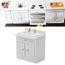 1:12 Maison De Poupées Miniature Meubles Cuisine évier Armoire Modèle Jouets