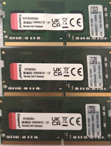 Barrette mémoire ram - mémoire, 4go