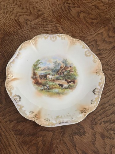 Assiette porcelaine saxe - assiette, e.s