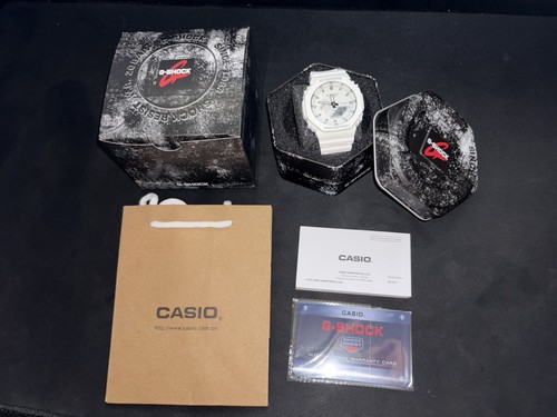 Casio shock 2100 - ga-2100, blanc