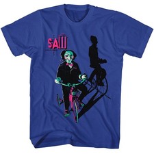 Saw - Billy sur Tricycle - Américain Classiques - Solide Bleu Adulte Manche