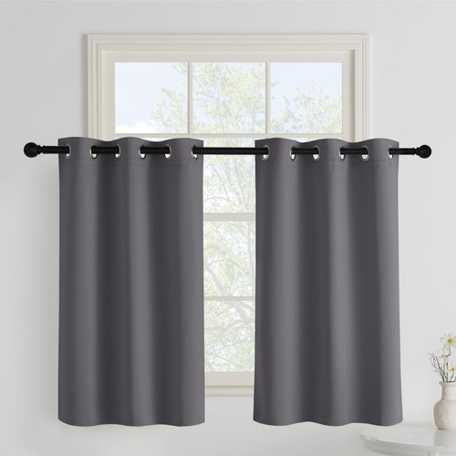 Rideaux gris courts - rideaux,