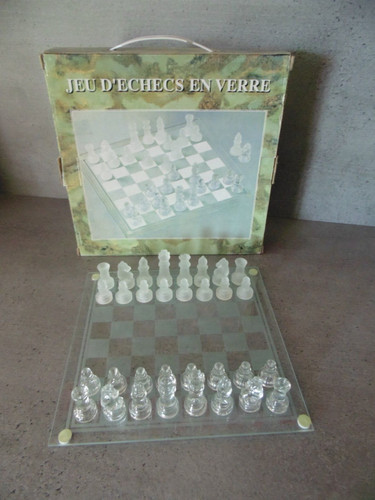 Jeux échec verre - d'échec,