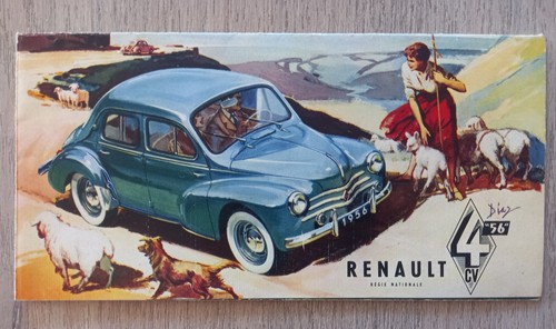 Depliant renault 1956 - cv,