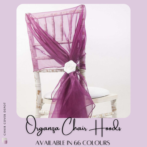 Chaise housse capuche organza - housse,