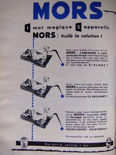 Publicité 1958 mors - 1958,