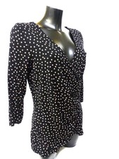 Haut drapé LAURA ASHLEY, noir