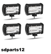 4x Phares de Travail LED 12-24V 72W IP67 Flood Spot 6000k Hors Route Camion 4x4