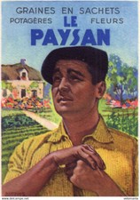 S5658 postcard advertising - Le Paysan - seeds in bags - Avignon