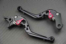 Levier levers flip-up foldable repliable noir black Suzuki GSXR 1000 K7 K8	2007