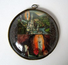 Cadre rond verre bombé Notre