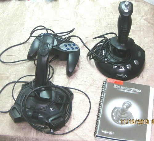 Lot joysticks and - pc,