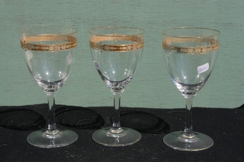 Verres anciens cristal - 3, en