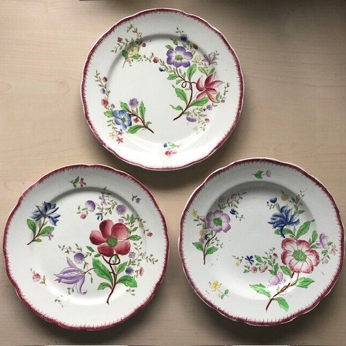 Lot assiettes faience de - de, 3