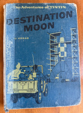 Hergé The Adventures of Tintin Destination Moon 1st Golden Press English 1959