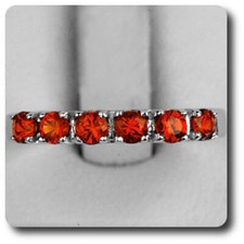 Ring Spessartite Garnet Silver