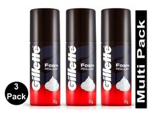 3 x mousse à raser régulière Gillette Classic - 50 g livraison gratuite et ra...