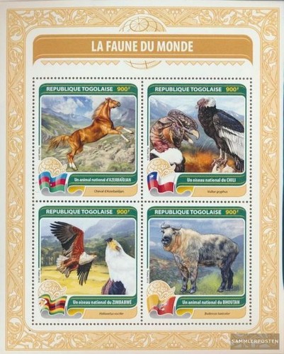 Togo 7624 7627 - 7624-7627, feuille
