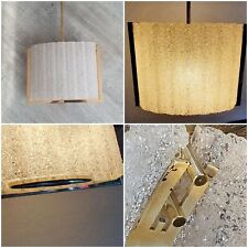 ARLUS CHANDELIER REFLECTOR RESIN PERPLEX GRANITE AND BRASS LUMINAIRE 1950 lamp 
