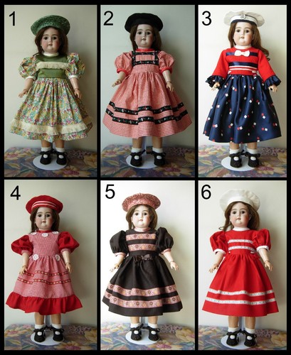 Robe poupée ancienne sfbj - poupée,