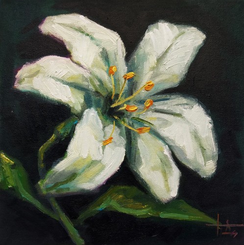 Peinture huile originale - l'huile,